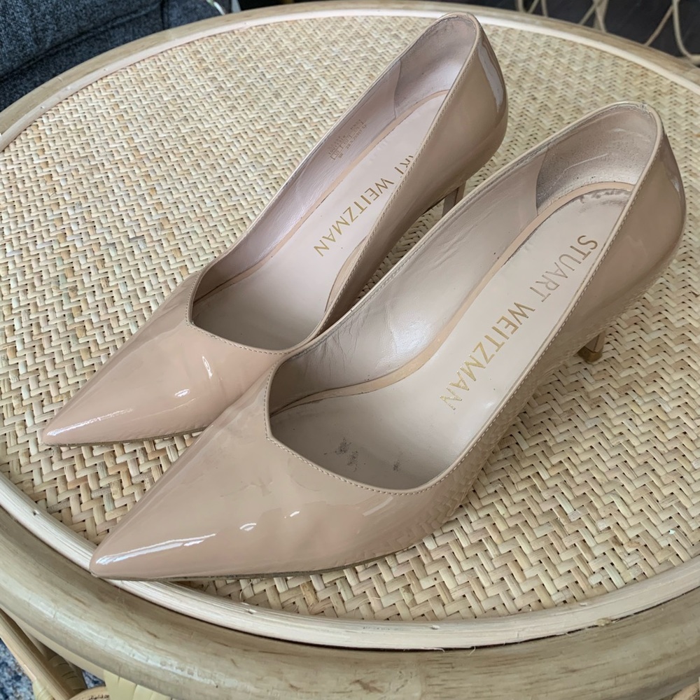 Stuart Weitzman - Anny 70 Pump - Adobe Patent 9B - Picture 1 of 4